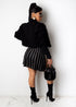 Zipper Design Short Skirt A-Line Pleated Skirt Women - ROUTINE FASHION